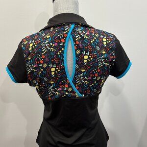 Nancy Lopez Ladies golf shirt. Size Small